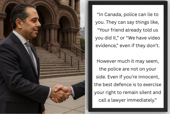 Criminal Lawyer Tahir Cheema quote.
